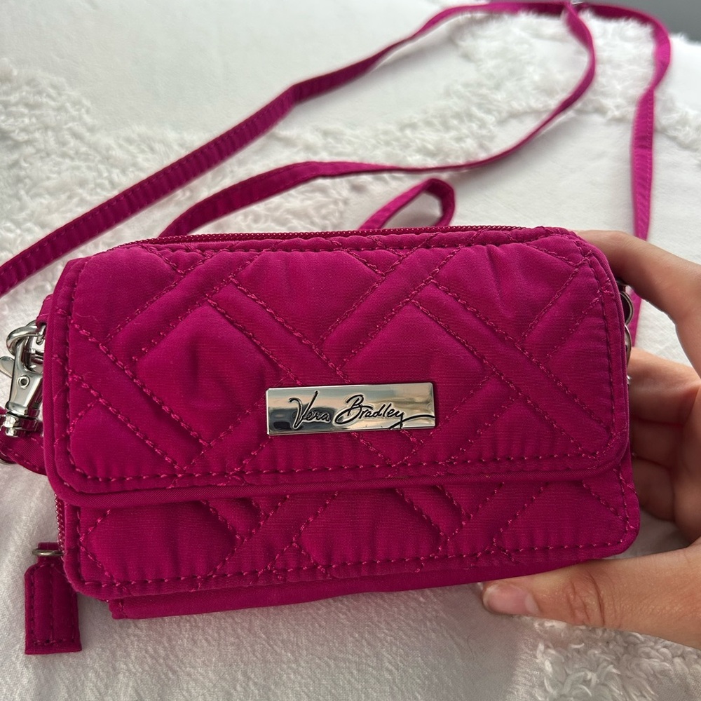 Vera Bradley Pink Chevron Crossbody Bag